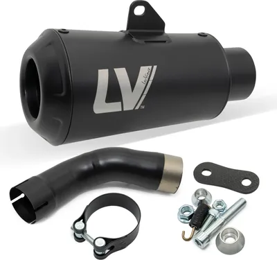 Obrázok produktu pre Zadný tlmič výfuku LeoVince LV-10 FULL BLACK s homologáciou, z čiernej nehrdzavejúcej ocele, kompatibilný s modelom Kawasaki Z 900 / A2, rok výroby 2025 – 2026, E5+