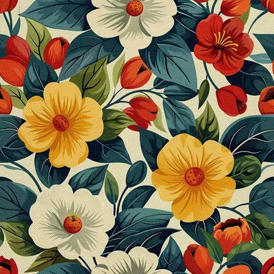Image de OUTDOOR DEKOSTOFFE OXFORD - Motiv Blumen I DX5634