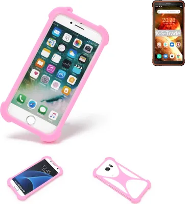 Produktbild von K-S-Trade Handy Hülle kompatibel mit Blackview BV6600 Schutz Hülle Bumper Silikon Schutz Hülle Cover Case Silikoncase Silikonbumper TPU Softcase