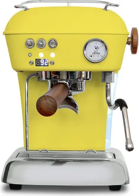 Produktbild von Dream Espressomaschine Gelb mit PID Steuerung, 1,3 L beleuchtetem Tank und Retro-Design