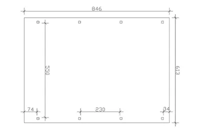 Produktbild von Alpholz Doppelcarport Emsland 613 x 846 cm