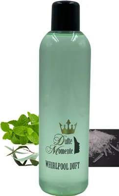 Produktbild von Dufte Momente | Whirlpool Duft 260ml | Polarminze (Eukalyptus, Menthol, Minze | mit naturreinen und natürlichen ätherischen Ölen | kein Schaum | vegan