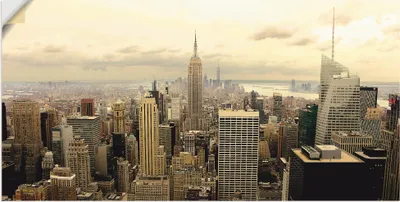 Produktbild von ARTland Wandbild, selbstklebend Skyline Manhattan - New York Größe: 60x30 cm