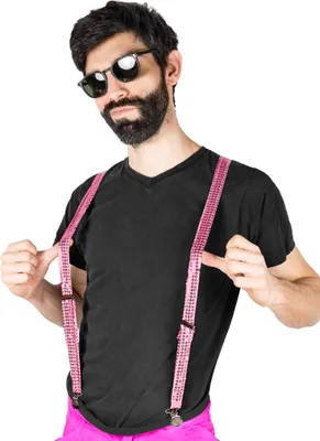 Produktbild von Hosenträger Pailletten pink