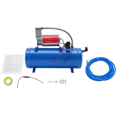 Zdjęcie produktu dla Kompresor powietrza 6 l – kompresor samochodowy 12 V – 150 PSI (1,0 MPa) – 250 l/min – 3 KM (2,2 kW) – cichy kompresor do opon samochodowych i piłek