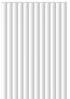 Produktbild von VOX Linerio XS-Line Wave - Abschlussleiste Links für 3D Wandpaneele - Wandverkleidung Zubehör Wasserfest - 265 cm, Weiß