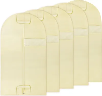 Immagine prodotto di Set di coperture per abiti, capi d'abbigliamento Baggi 100x60 cm 5 pezzi beige