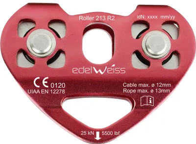Produktbild von EDELWEISS - Seilbahnrolle ROLLER 213R2 - rot