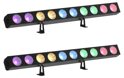 Immagine prodotto di Luce da palcoscenico a matrice LED COB - ZQ06123 - 10 lenti - DMX512 4/6/9/40/42 canali - 90–240 V - >82.000 lm - Set da 2 - Spina UE
