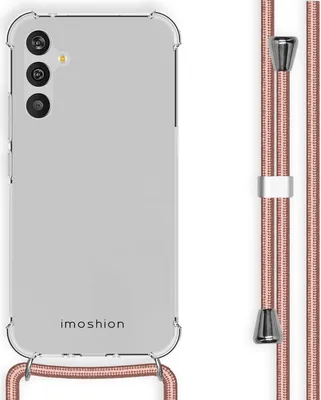 Image de imoshion Coque arrière transparente avec cordon pour Samsung Galaxy A34 (5G) - Or rose