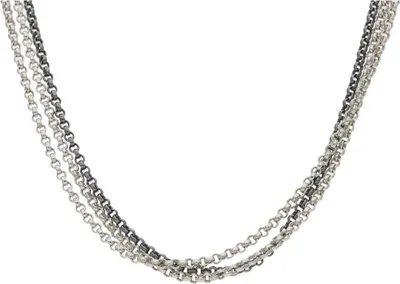 Produktbild von JuwelmaLux Halskette 3-Reihig 925/000 Sterling Silber JL30-05-2693