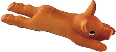 Image de Jouet en latex pour chien 4,5 x 4,5 x 14 cm, marron