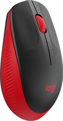 Produktbild von Logitech M190, Beidhändig, Optisch, RF Wireless, 1000 DPI, Rot