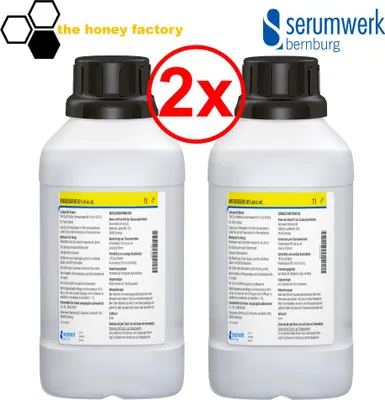 Produktbild von Ameisensäure 60% ad us.vet 2L DOPPELPACK Varroabehandlung Bienen Sommer Imkerei