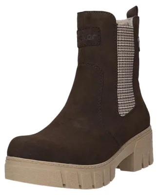 Produktbild von Rieker Damen Stiefel Stiefeletten Kurzstiefel mit Reißverschluss braun 38