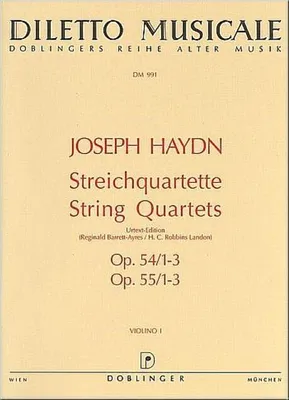 Produktbild von Streichquartette op.54,1,3 und op.55, 1-3
