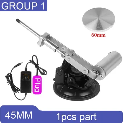 Immagine prodotto di Attuatore lineare elettrico - Mini motore per telescopi con movimento lineare - Corsa di 45 mm - Piastra di montaggio da 60 mm - Velocità regolabile in modo continuo - 100–240 V - 1 set