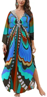 Image de Robe ample à imprimé bohème pour femmes, type nuisette