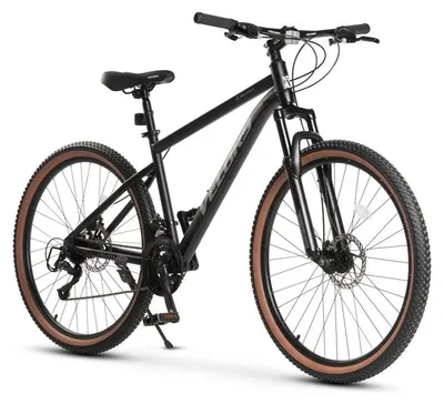 Produktbild von AIORBER Hardtail Mountainbike 27,5 Zoll 21-Gang Schaltung Doppel Scheibenbremsen 100mm Federgabel MTB Geländefahrrad Schwarz-Grau