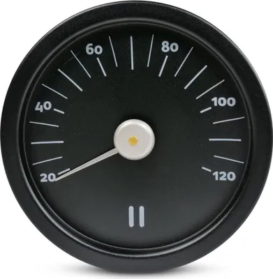 Produktbild von Rento Sauna Thermometer aluminium SCHWARZ