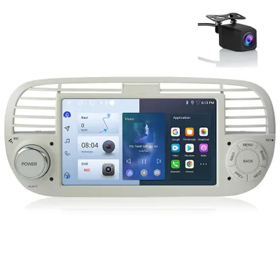 Immagine prodotto di Autoradio 7" Android 13 Carplay Android Auto 2+64G per Fiat 500 2007-2015 Telecamera GPS SWC NAVI WIFI BT RDS DSP DAB+