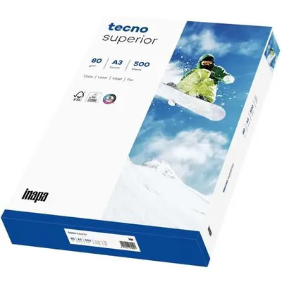 Obrázok produktu pre tecno 2100011537 Kopierpapier superior DIN A3 80 g/qm 500 Blatt