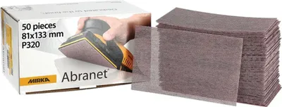 Image de Mirka Feuilles abrasives Abranet 81 x 133 mm Grip P80 50 pièces 5417805080