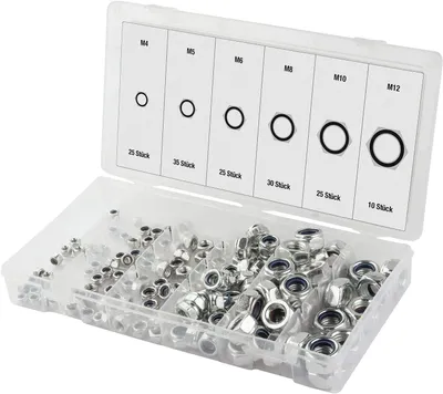 Produktbild von Sicherungsmuttern Set 150 tlg. DIN 985