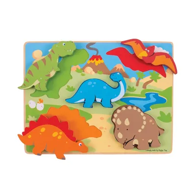 Produktbild von Bigjigs Toys Einlegepuzzle Dinosaurier