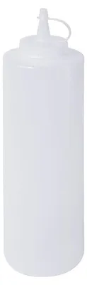Produktbild von Quetschflasche, Kunststoff, mit Schraubdeckel, Farben wählbar, 0,70 Liter : neutral Variante: neutral