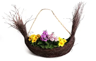 Obrázok produktu pre Závesný prútený kvetináč Bk-043
