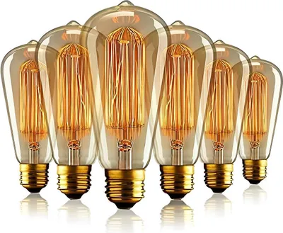 Produktbild von Vintage Edison-Glühbirne, E27 Retro-Glühbirne, Edison-Antik-Glühbirne warmweiße Lampe