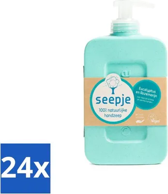 Productafbeelding van Zeep - Handzeep - Eucalyptus met rozemarijn - 300 ml - Antiseptische geur - Voordeelverpakking - 24 stuks