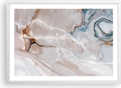 Produktbild von Gerahmtes Poster - Weißer Rahmen - Abstraktion modern - 70x50 cm - Wand Bild - Wanddeko - Wandbilder - Kunstposter - Wandposter - Bilderrahmen - Bilder - Kunstdruck - Wandbild - P2WAA70x50-4050