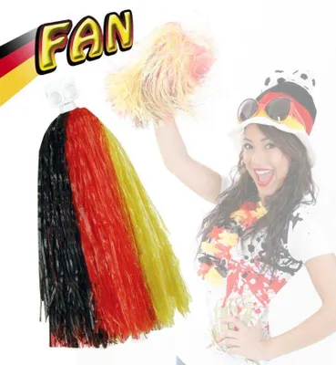 Produktbild von Cheerleader Pompon FAN, 1 Stück Deutschland, Fußball, WM, EM