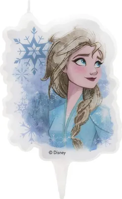 Produktbild von Geburtstagskerze Frozen, Elsa, 7,5cm, Tortendeko Geburtstag