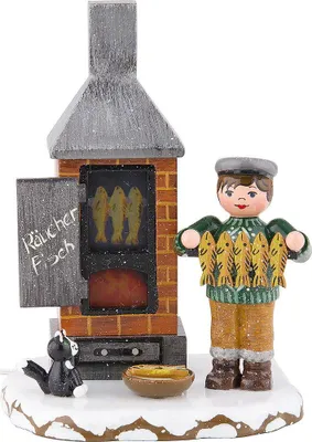 Produktbild von Hubrig - Wiki - Fischräucherei elektrisch beleuchtet ca. 11cm