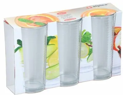 Immagine prodotto di Bicchiere senza marca 270 ml 3 pezzi | 4 pezzi