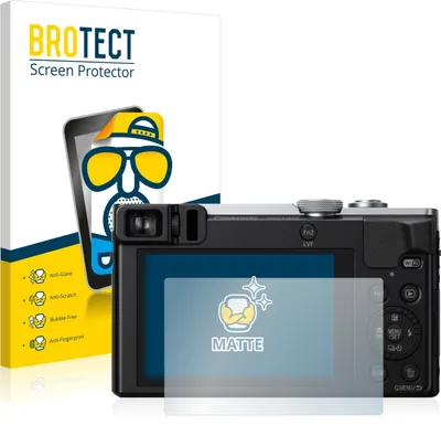 Produktbild von 2x BROTECT Schutzfolie für Panasonic Lumix DMC-TZ70 Displayschutz Displayschutzfolie Folie Matt Entspiegelungsfolie