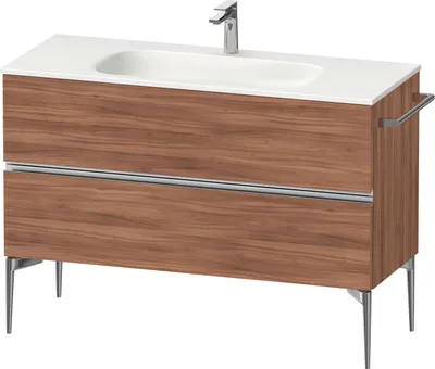 Image de Duravit Sivida Meuble sous-lavabo, 2 tiroirs, poignée profilée chromée, 1210x477x592mm, pour Sivida, SV4653010790000