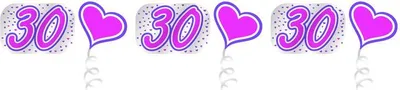 Produktbild von XXL Geburtstags Banner Pink und Silber 30. Geburtstag