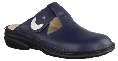 Produktbild von Finn Comfort Belem Damenpantolette, Atlantic (Blau), Leder, bequem - Marken Finn Comfort, Blau, leder (nube)