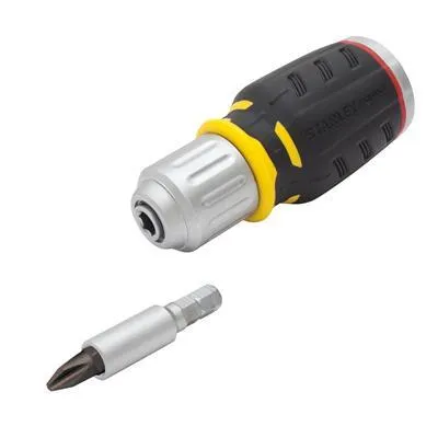 Obrázok produktu pre Stanley FATMAX® bitový skrutkovač FMHT0-62688 - krátky ergonomický dizajn s račňou a 6 bitmi - 5 mm, 6,5 mm, PH1, PH2, PZ1, PZ2