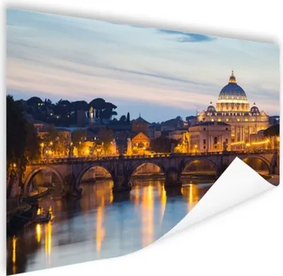 Produktbild von MuchoWow® Poster Rom - Brücke - Stadt 180x120 cm - Fotoplakat