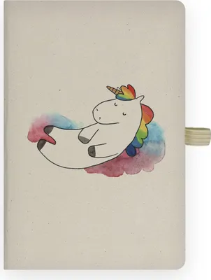 Produktbild von Mr. & Mrs. Panda Tagebuch Einhorn Wolke 7 - Transparent - Geschenk, Einhörner, Lustig, Glaube, Kladde, Notizbuch A4 Kariert, Unicorn, Menschen, Journal, Adressbuch