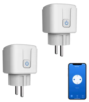 Smart Plug WLAN-Steckdose 16A, 2er-Set, App, Timer, Alexa