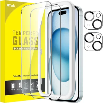 Obrázok produktu pre Ochranná fólia pre iPhone 15 Plus (6,7 palca) s ochranou objektívu fotoaparátu, 2 kusy