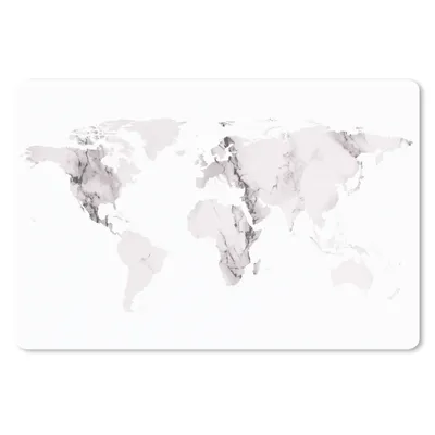 Produktbild von MuchoWow® Mauspad Mousepad Weltkarte - Marmor - Grau 27x18 cm - Mousepads - Maus Mat - Pad - Mausunterlage - Büroartikel - Desk Matten
