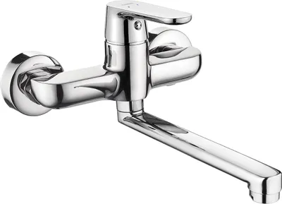 Produktbild von BADLAND Waschtischarmatur Wasserhahn Wand DIMA Mischbatterie für Badezimmer in Chrom