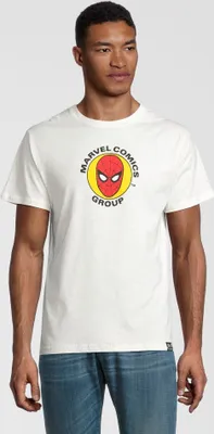 Produktbild von Recovered T-Shirt Marvel Spider-Man Circle im lockeren Schnitt Ecru XL